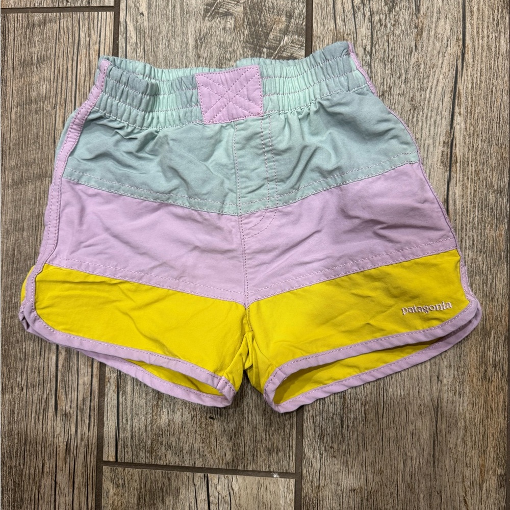 Patagonia Toddler 4T Board Shorts Colorblock Unisex Swim Boy Girl